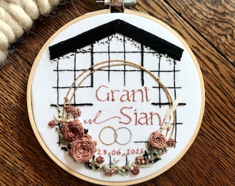 Créoles de fiançailles/de mariage personnalisées | Cadeau de mariage