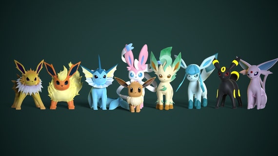 Eeveelutions Print -   Pokemon eevee evolutions, Pokemon eevee,  Pokemon eeveelutions