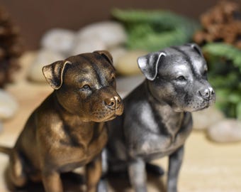 Realistic PitBull Statue - High-Quality Dog Lover Decor And Gifts - Perfect Pet Model for Home Decor & Collectors