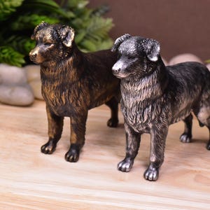 Handcrafted Australian Shepherd Figurine - Dog Lover Gift, Detailed Animal Sculpture, Pet Memorial Keepsake, Unique Home Decor