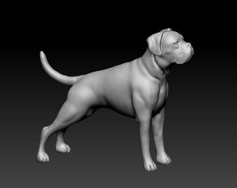 Boxer Dog Standing Figurine, Dog Lover Gift