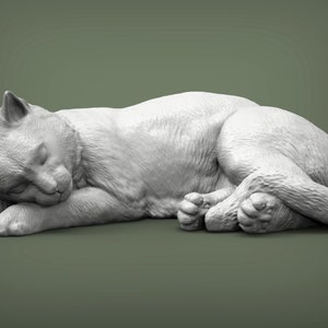 Sleeping Cat Figurine, Sleeping Cat Gift, Sleeping Cat Owner, Gift For Cat Owner, Cat Lover Gift