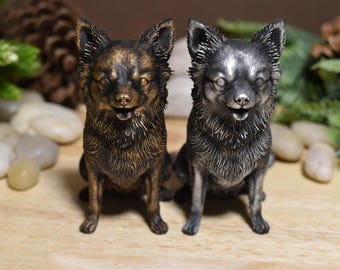 CHIWAWA BELLA、ニードルフェルト犬、フェルト3Dチワワ犬の置物