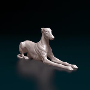 GreyHound Sculptor - Unique Handcrafted Dog Art, Modern Greyhound Decor, Perfect Gift for Dog Lovers & Sculpting Enthusiasts