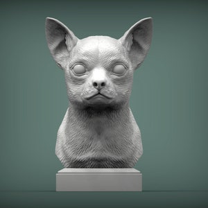 Chihuahua Bust Figurine, Chihuahua Dog Gift, Chihuahua Gift, Chihuahua Owner, Gift For Dog Owner, Dog Lover Gift