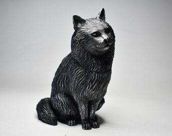 Fluffy Cat Statue | Kawaii Home Decor, Cat Lovers Gift