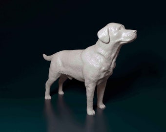 Handcrafted Labrador Dog Statue: Pet Memorial Sculpture