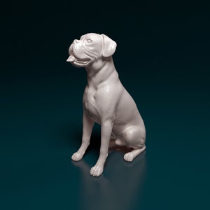 Boxer Sitting Figurine, Boxer Dog Gift, Boxer Gift, Boxer Owner, Gift For Dog Owner, Dog Lover Gift