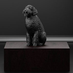 3D Printed GoldenDoodle/Dog Statue
