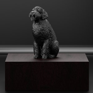 Estatua del perro Golden Doodle
