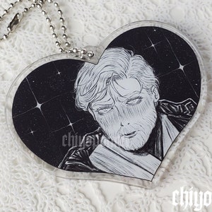 Star Wars ROTS Obi-Wan Kenobi 3&quot; Heart Keychain