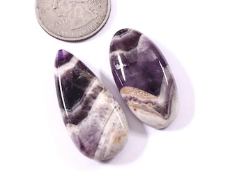 Chevron Purple Dream Amethyst Crystal Pocket Worry Stone Healing Chakra Meditation Trinket Spiritual Energy Palm Stone Gemstone Birthstone