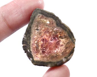 Natural Afghan Tourmaline Slices Raw – Multicolor Gemstones for Jewelry Making