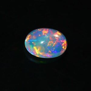 Oktober Geburtsstein, Multi Feueropal Cabochon, natürlicher äthiopischer Opal Cabochon, großer Opal, loser Edelstein, Größe 10X7X4 MM Ct.1,75 Schmuck