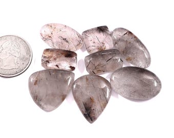 High Quality Natural Golden Rutile Cabochon Stone Lot, Fully Copper Inclusion Rutile, Golden Wire Wrap Rutile, Flawless Golden Rutile