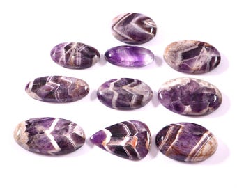 AMETHYST LACE Cabochon Wholesale Lot By Weight With Different Shapes And Sizes Used For Jewelry Making