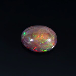 Opaal cabochon, natuurlijke Ethiopische zwarte opaal, zwarte opaal cabochon, losse edelsteen, multi vuuropaal, voor het maken van sieraden Ct. 5,32 15X12X7 MM
