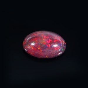 Multi Fire Opal, Pietra preziosa sciolta, Cabochon di opale nero, Cabochon di opale, Opale nero etiope naturale, Per realizzare gioielli Ct. 6,45 16X10X7 MM