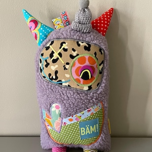 Happy Scrappy Monster, comforter, worry eater, encourager