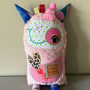 Happy Scrappy Monster, comforter, worry eater, encourager