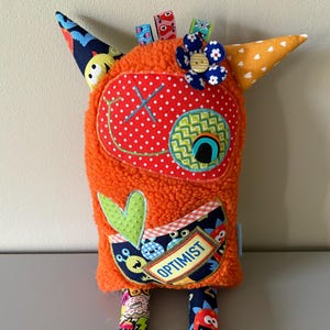 Happy Scrappy Monster, comforter, worry eater, encourager