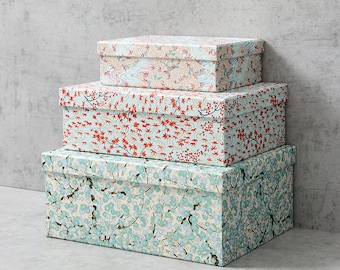 Patterned Storage Boxes