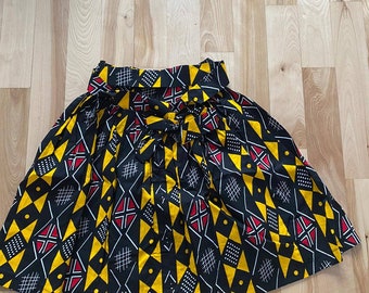 Jupe en wax africain. African wax skirt, ankara fashions