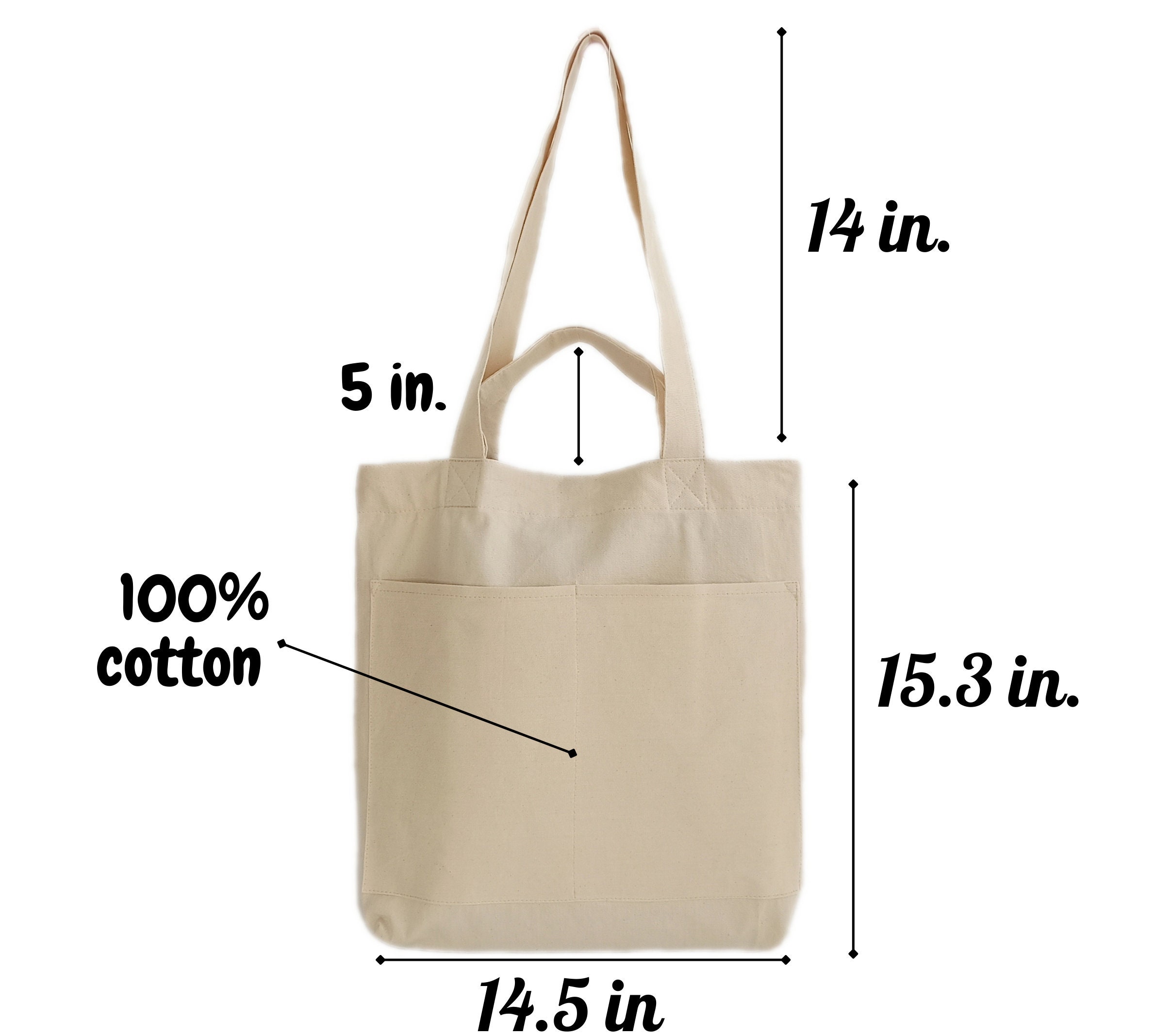Cotton Bag, long Handles, printable | VKF Renzel