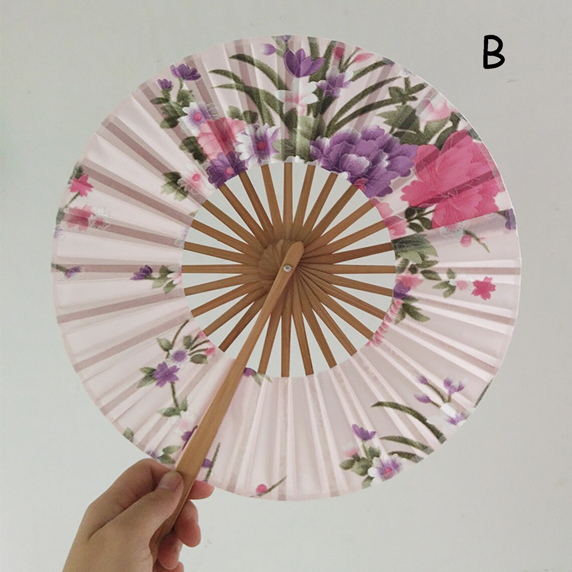 Oriental Handmade Fan Handheld Fan Chinese Round Hand Fan Etsy