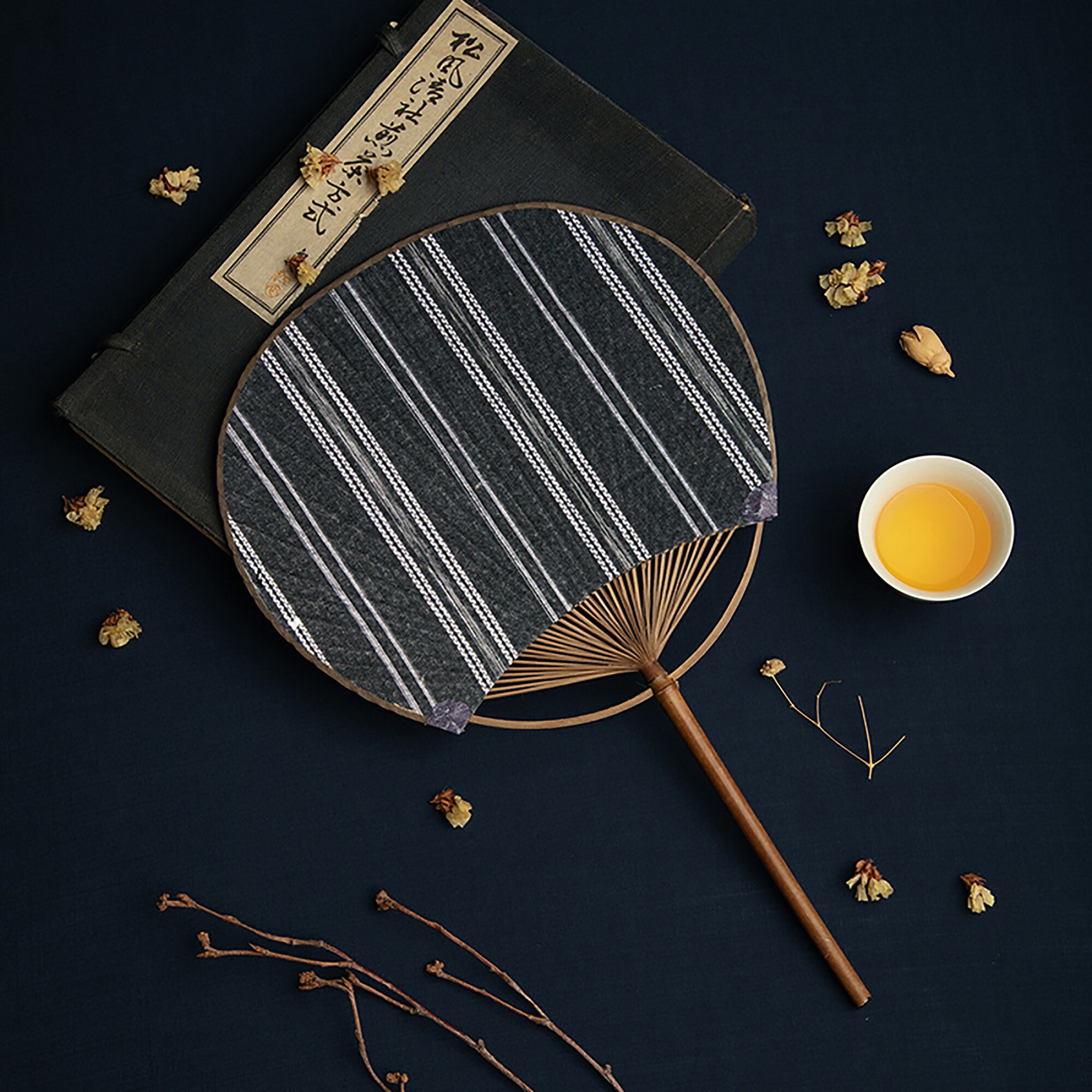 Cotton and Linen Fan Handmade Fan Retro Fan Cloth Pu Fan Etsy UK