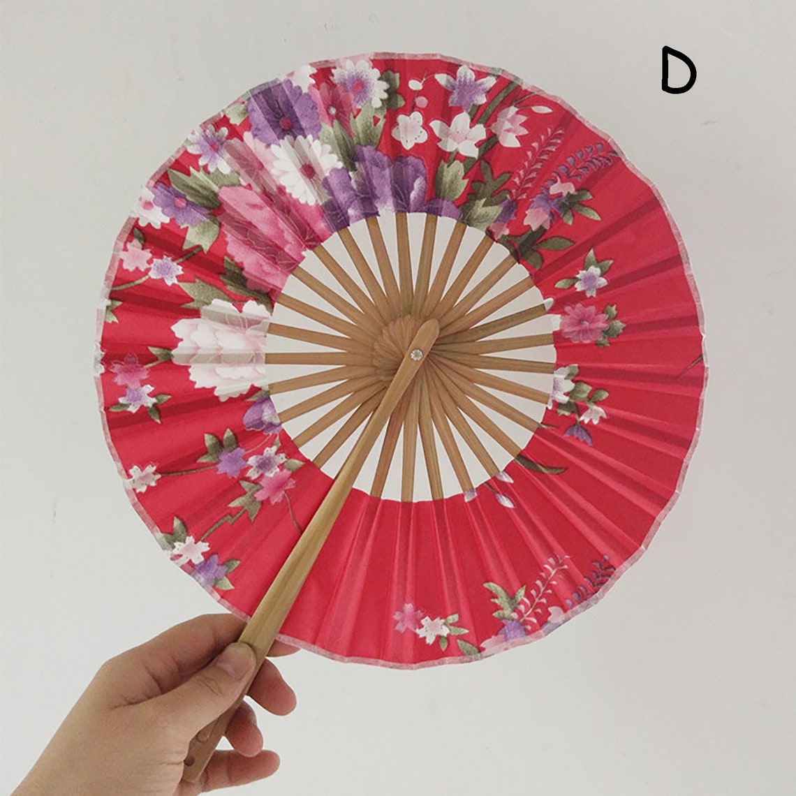 Oriental Handmade Fan Handheld Fan Chinese Round Hand Fan Etsy