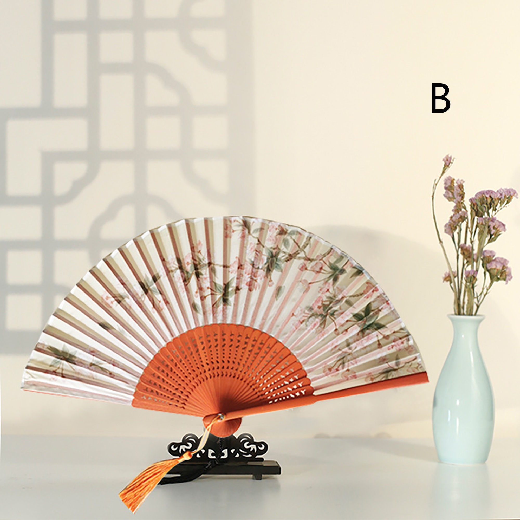 Retro Folding Fans Ladies Fans Silk Fans Printed Fans Etsy UK