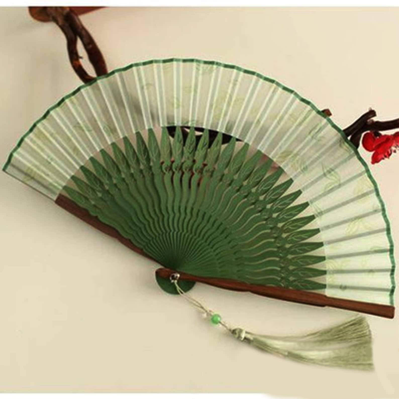 5.8 Inch Fans Retro Folding Fans Folding Hand Fans Bamboo Etsy