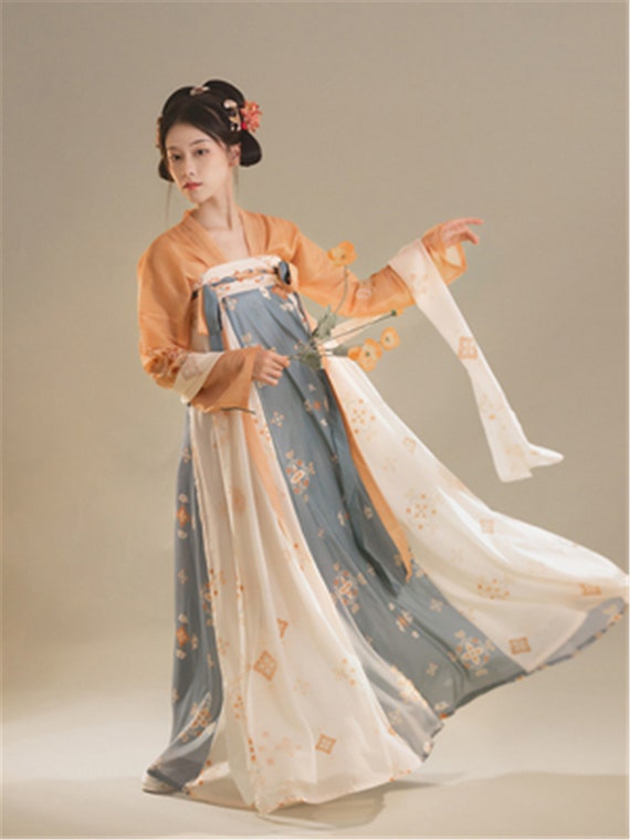 Dropship Girls Chinese Hanfu; Champagne Tang Suit; Thickened
