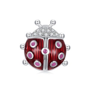 Luminous Glow Ladybug Charm, Charm for Bracelet, 925 Sterling Silver Charm Fit Pandora Bracelets, Gift for Her