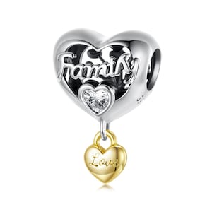 Eternal Family Charm, Charm for Bracelet, 925 Sterling Silver Charm Fit Pandora Bracelets, Gift for Her