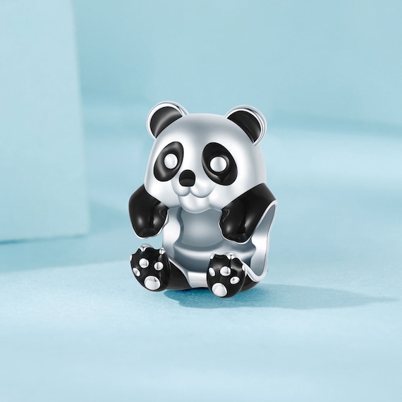 Panda Charm, Charm for Bracelet, 925 Sterling Silver Charm Fit
