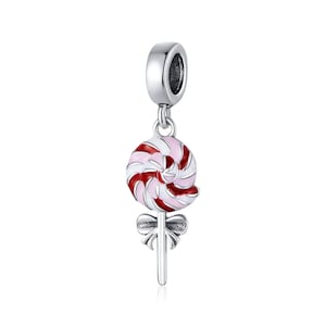 Charm for Bracelet, Lollipop Charm Beads, 100% Genuine 925 Sterling Silver Charm Fits Pandora Bracelet Necklace, SCC1491