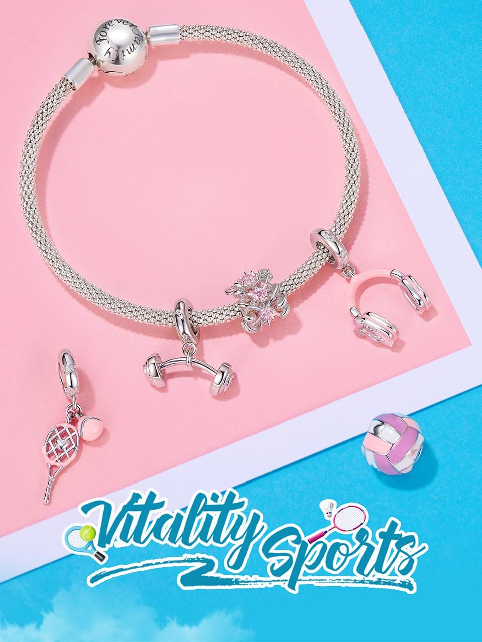 Creative Soccer Baseball Volleyball Charms Bracelets Women Men Creative Soccer Baseball Volleyball Charms Bracelets Women Men