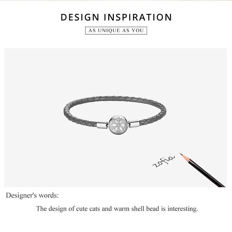 Charm Leather Bracelet Blue Leather Cord Bracelet 925 Etsy