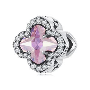 Kreuz Glaube Charm, Anhänger für Armband, 925 Sterling Silber Charm, Geschenk für Sie