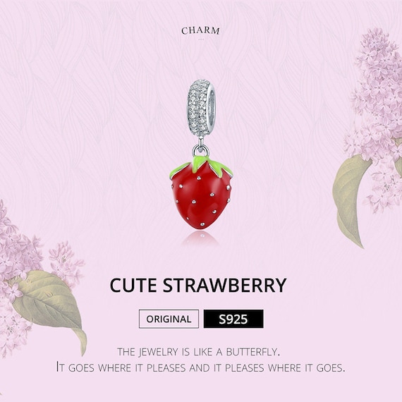 GNOCE Strawberry Skull Charm – Sterling Silver Bead With Cubic Zirconia For Bracelets/Necklaces - View #10