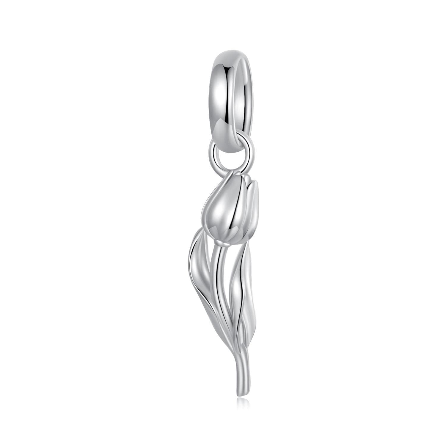 FRANK FLECHTWAREN Set 3 Ciondoli Tulipano In Metallo E Legno 19cm - Decorazioni Primaverili - 5