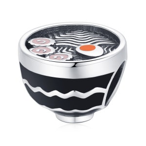 Charm for Bracelet, Japanese Ramen Charm Beads, 100% Genuine 925 Sterling Silver Charm Fits Pandora Bracelet Necklace, SCC1905