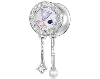 Romantische Geschirr Bead Charm, Charm für Armband, 925 Sterling Silber Charm passen Pandora Armbänder, Geschenk für Sie