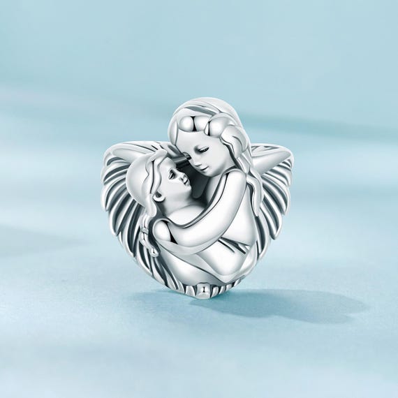 Ciondolo Abbraccio In Argento Sterling 925 Wostu – Perline, Forma Irregolare, Regalo Donna