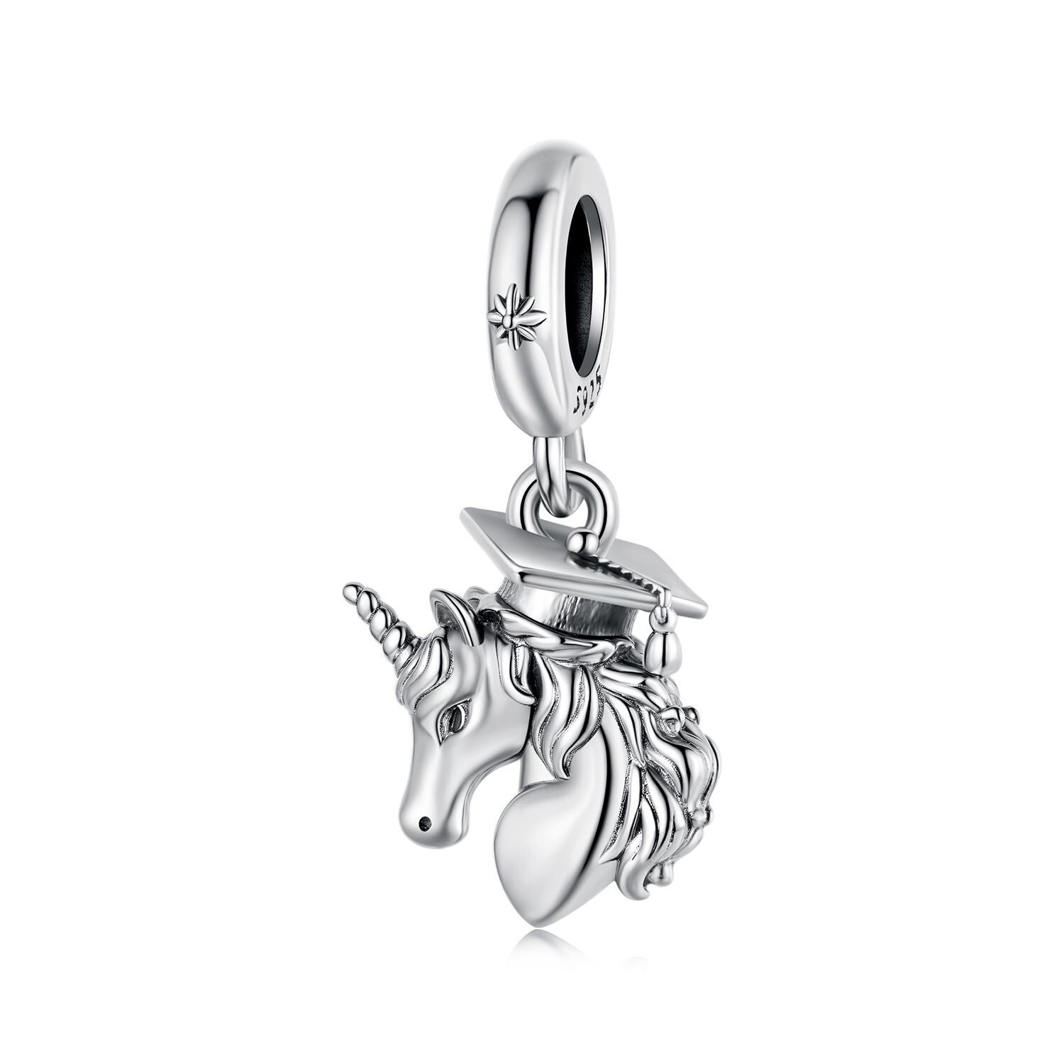 Unicorn Horse Charm For Bracelets – Compatible With Pandora, Chamilia & More, Dangling Alloy Charm, 29mm Size