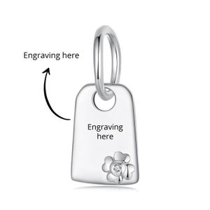 Personalised Charms, Personalized engraving, 925 Sterling Silver Charm Fits Pandora Bracelet