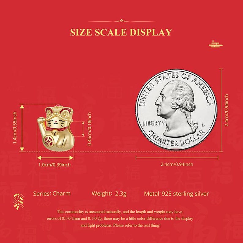 Fortune Cat Charm, additional image 4