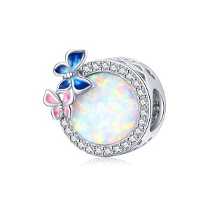 Charm for Bracelet, Spring flowers Charm Beads, 100% Genuine 925 Sterling Silver Charm Fits Pandora Bracelet Necklace, SCC1730